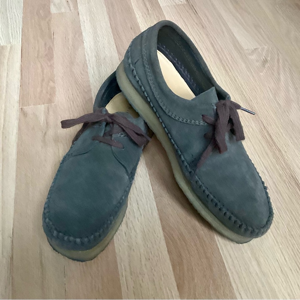 Clarks Originals Dark Brown Suede Wallabee, Sz10